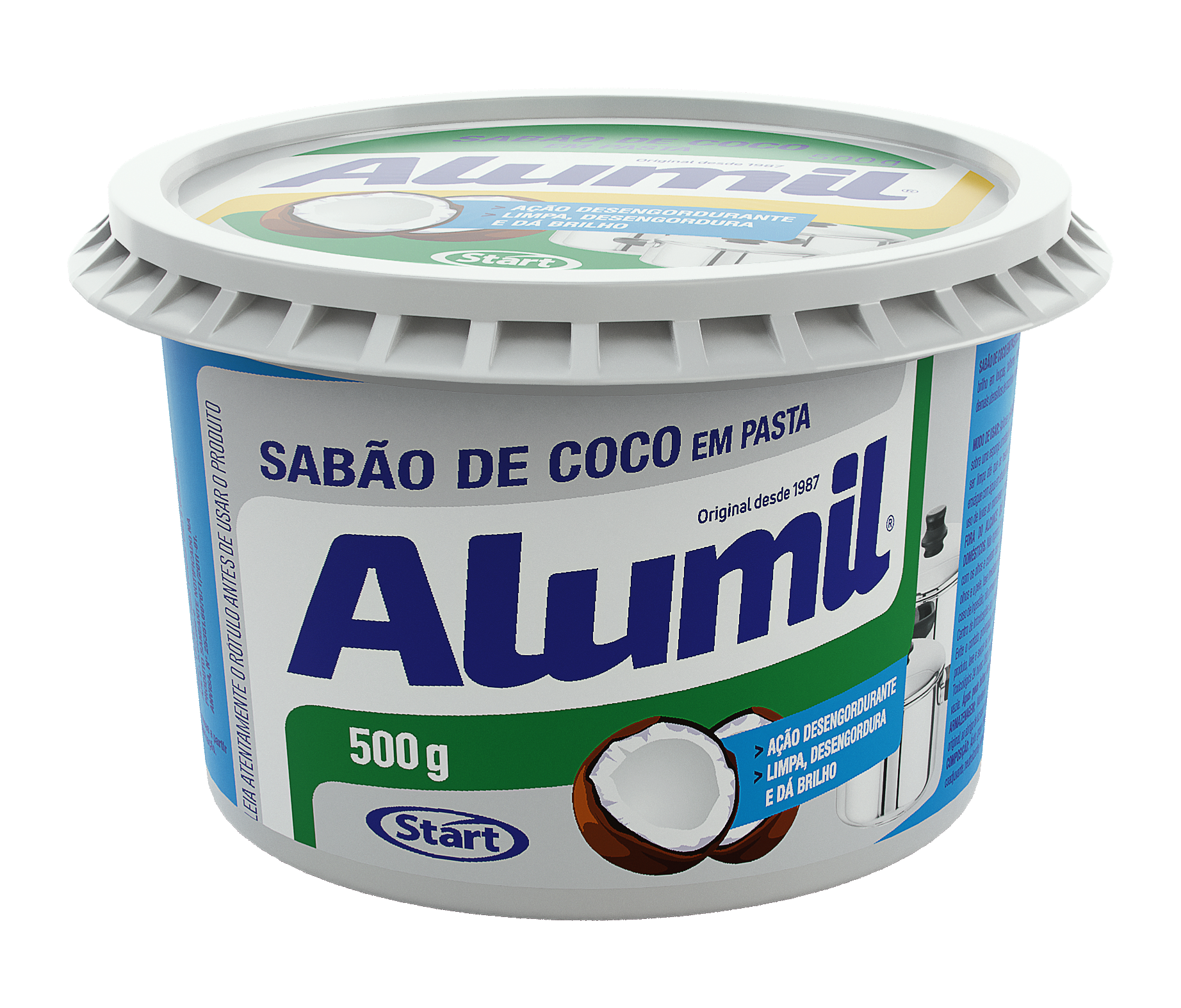 PASTA DE BRILLO ALUMIL JABÓN DE COCO 12X500G