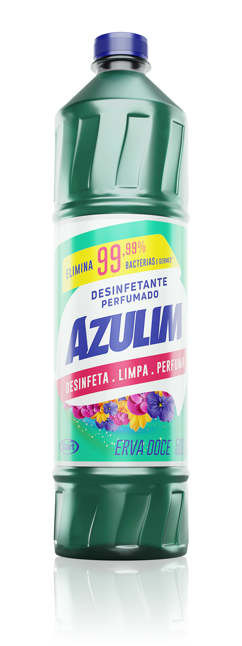 DESINF. AZULIM 12X500ML ERVA DOCE
