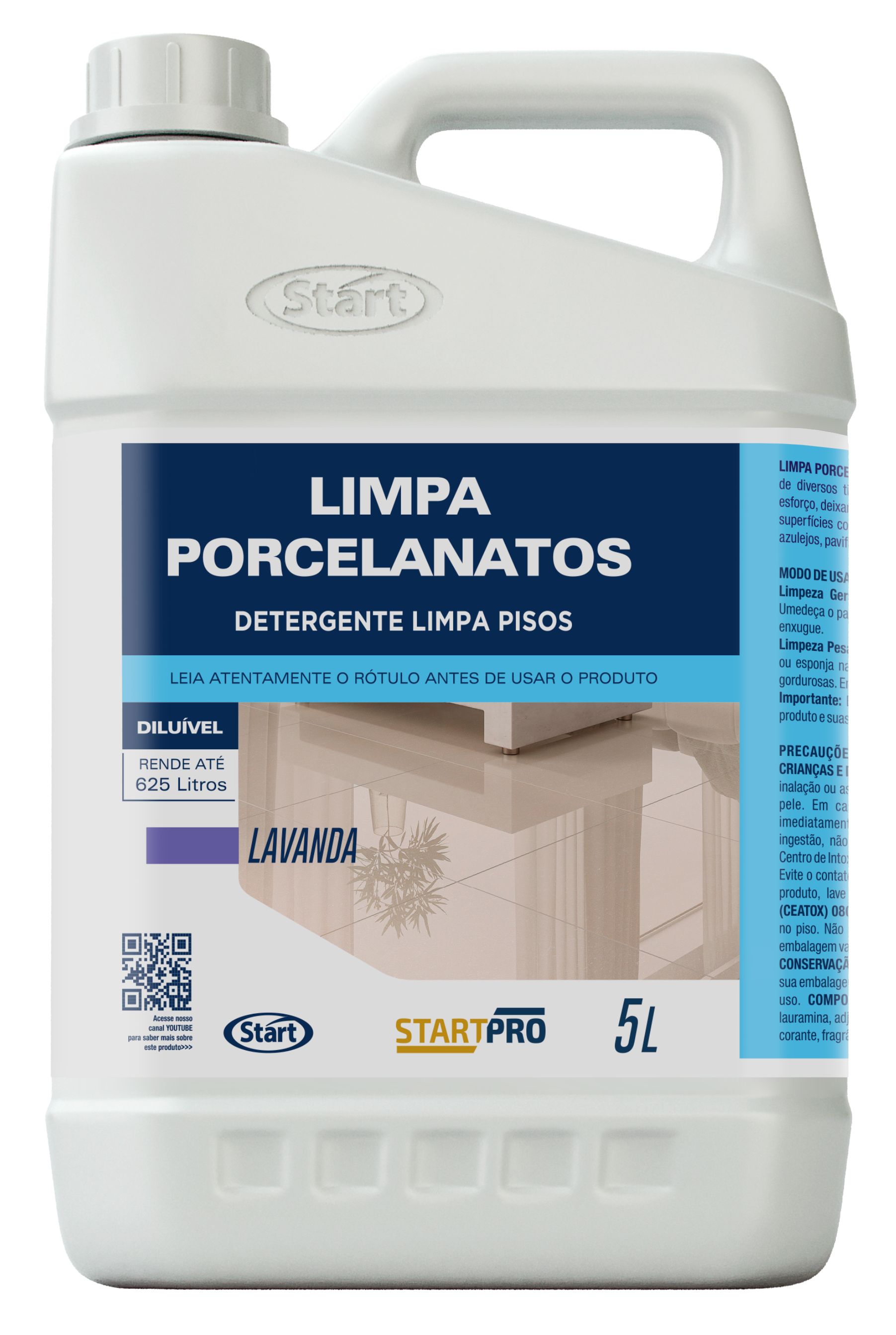 Limpiador para porcelanato StartPro 4x5L Lavanda