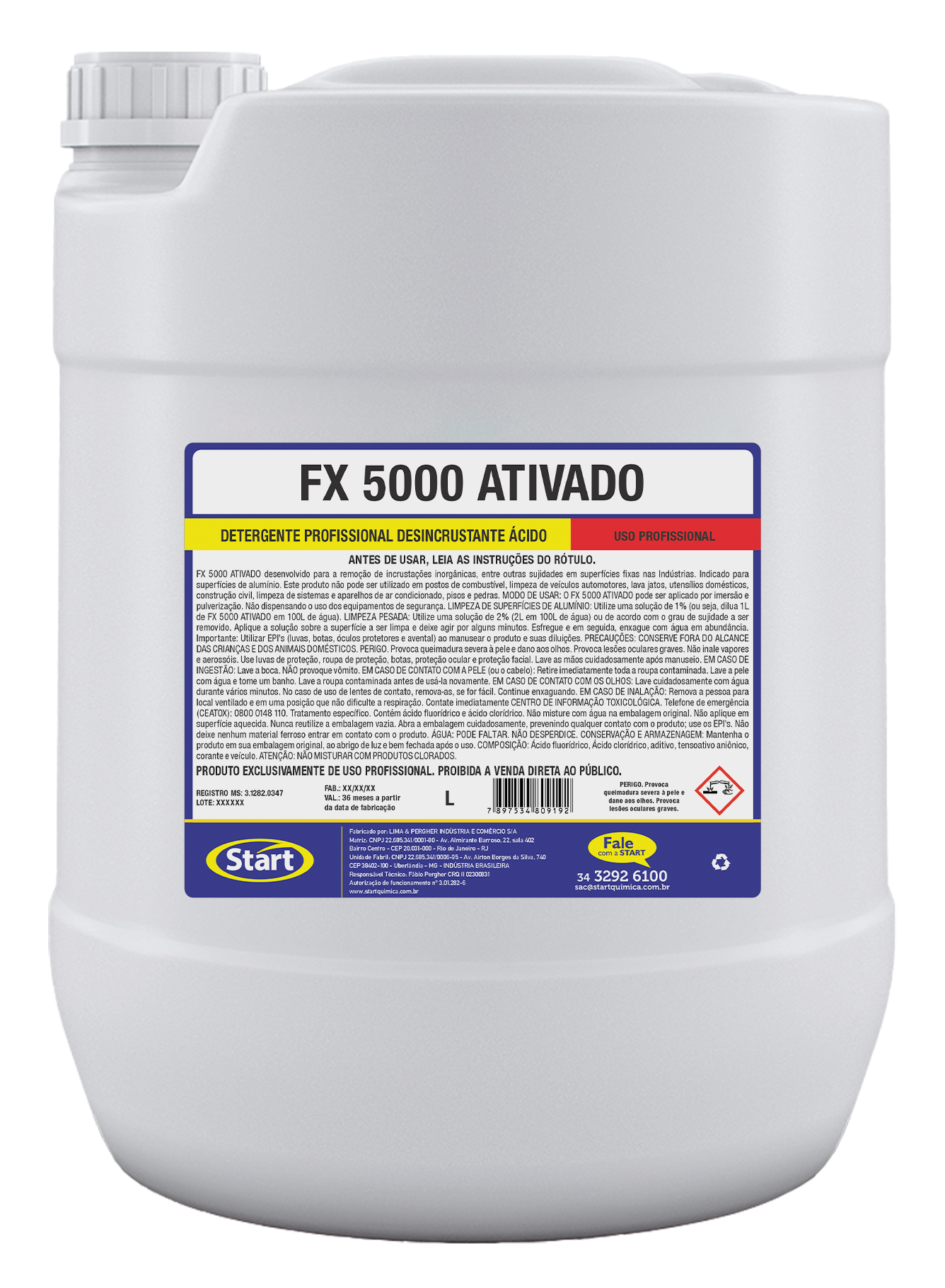 FX 5000 ATIVADO 20L 1:100 BB USADA