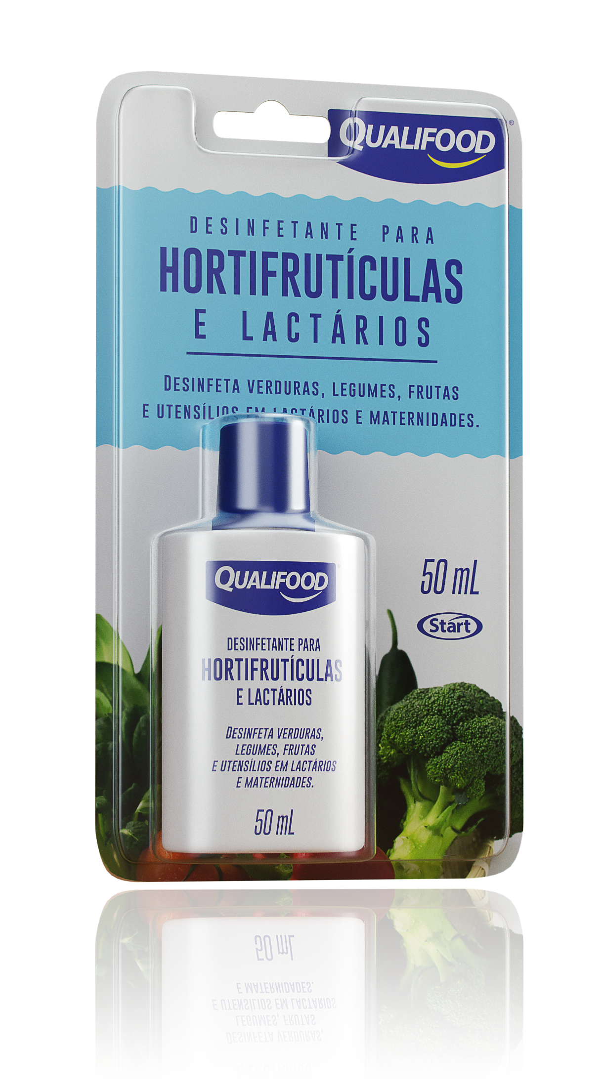 DESINFECTANTE HORTIFRUTÍCOLA QUALIFOOD 12X50ML BLISTER