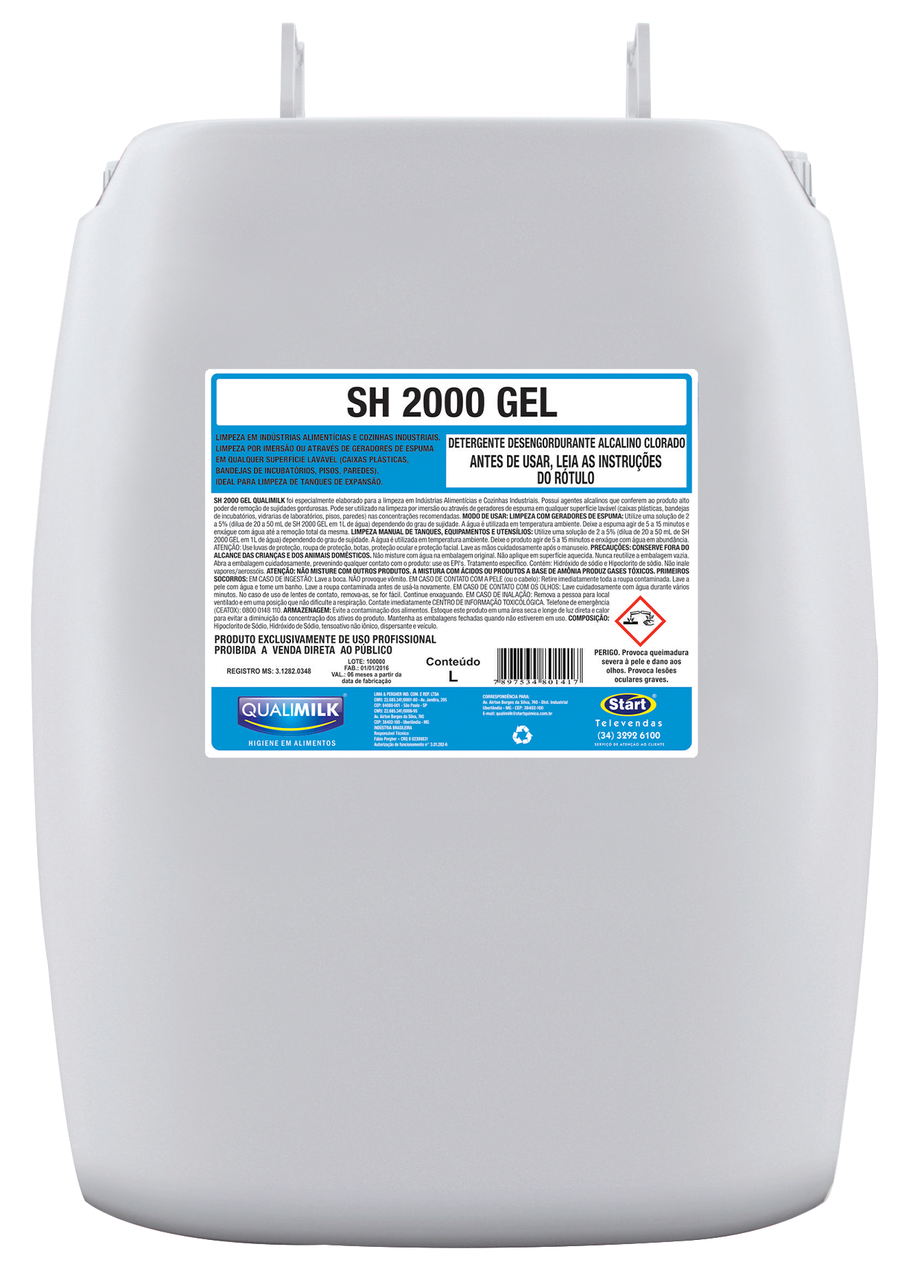 SH 2000 GEL QUALIFOOD 50L