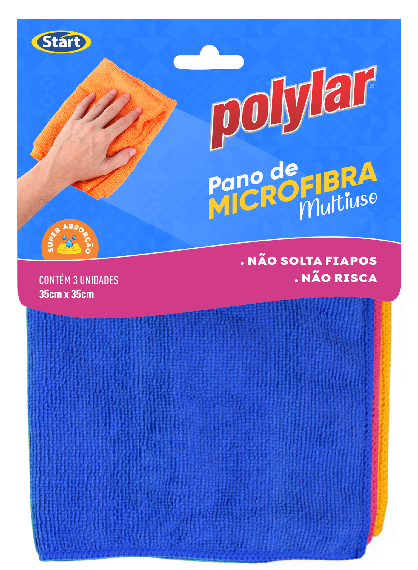 Polylar Microfiber Cloth Kit with 3