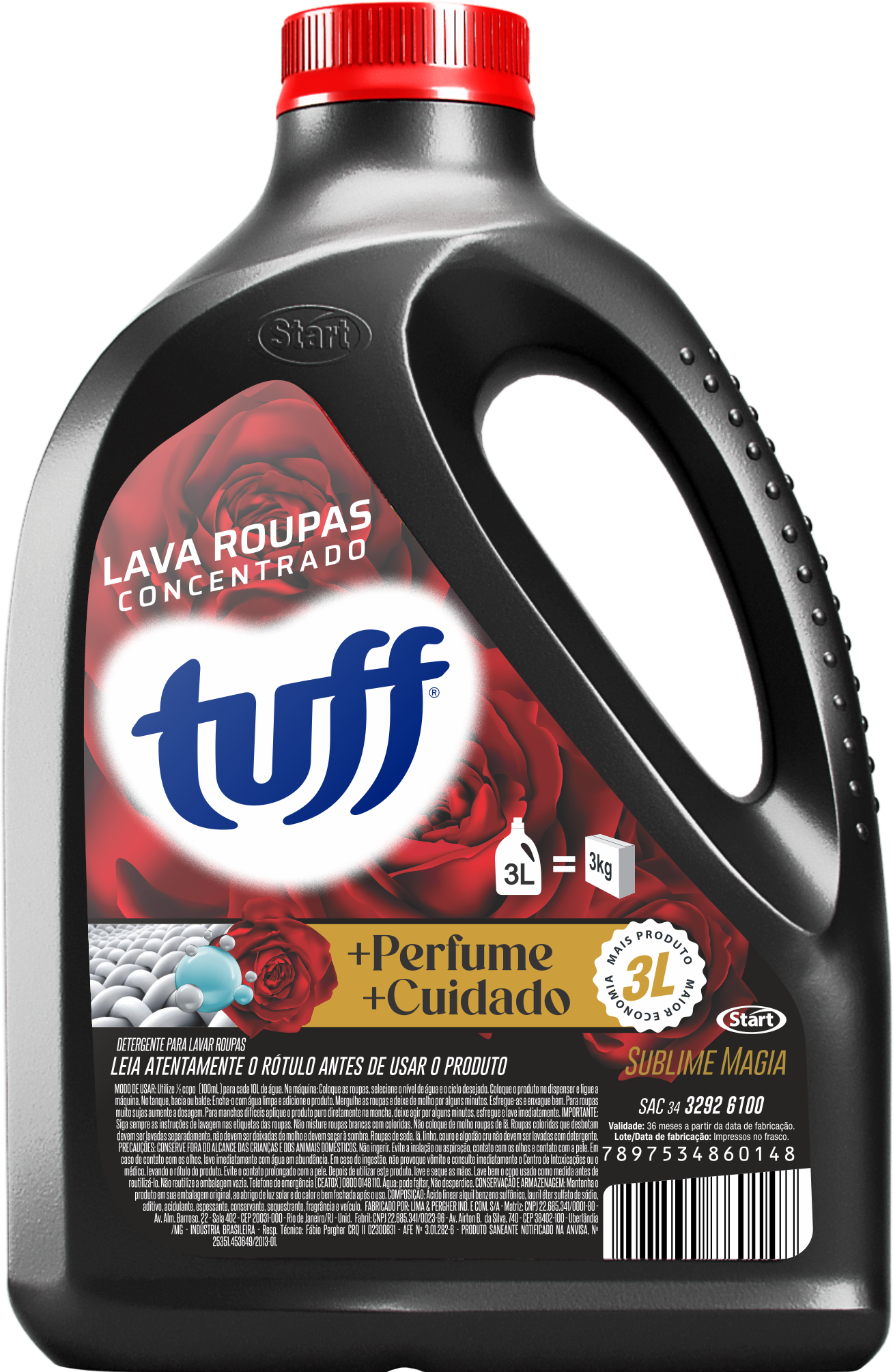 Detergente Para Ropa Concentrado Tuff 3L Sublime Magia