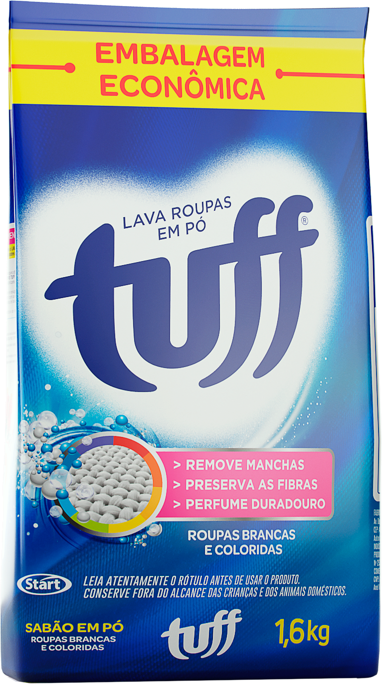 Detergente para Ropa en Polvo Tuff 1,6KG Bolsa