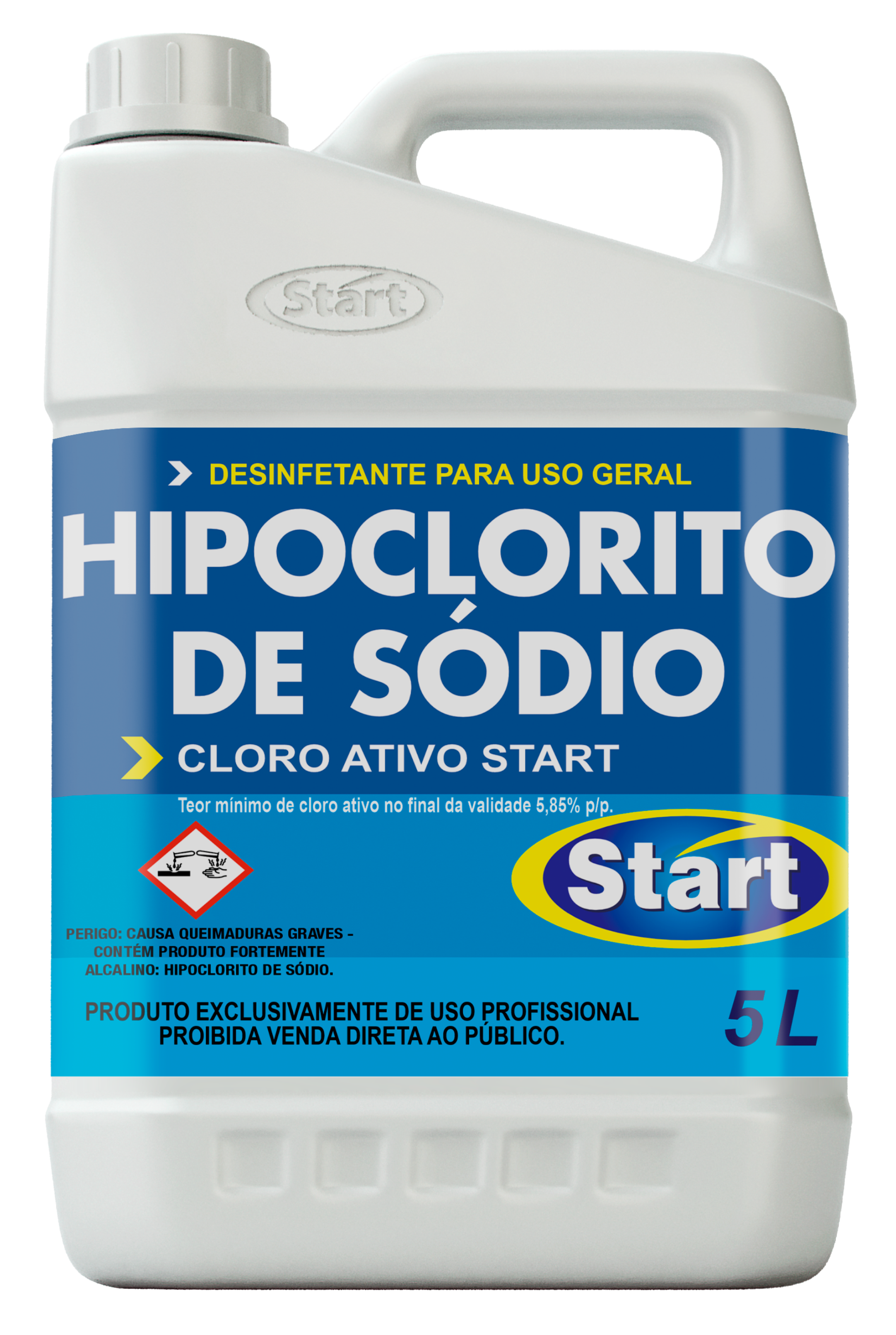 HIPOCLORITO DE SÓDIO 4X5L CLORO ATIVO START