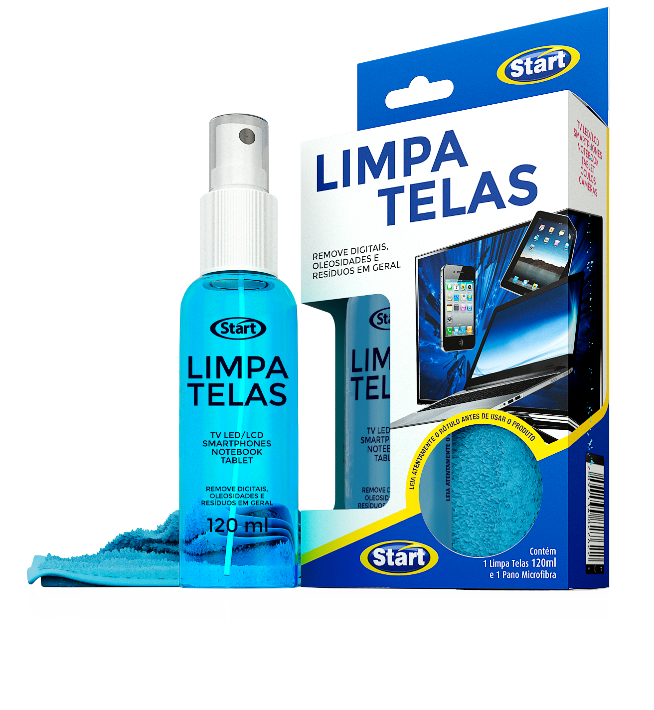 LIMPA TELAS START KIT 6X120ML