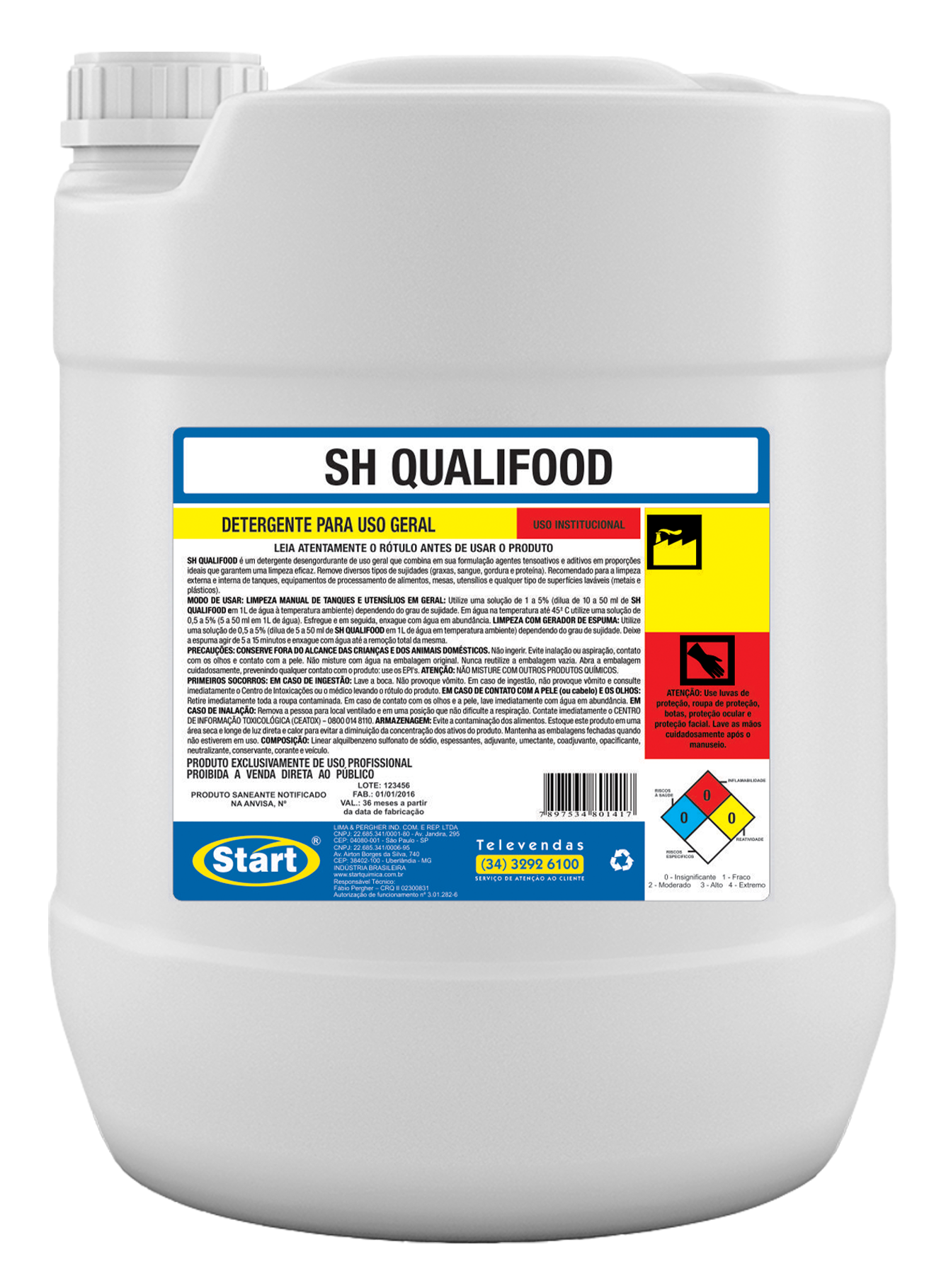 SH QUALIFOOD 20L DETERGENTE