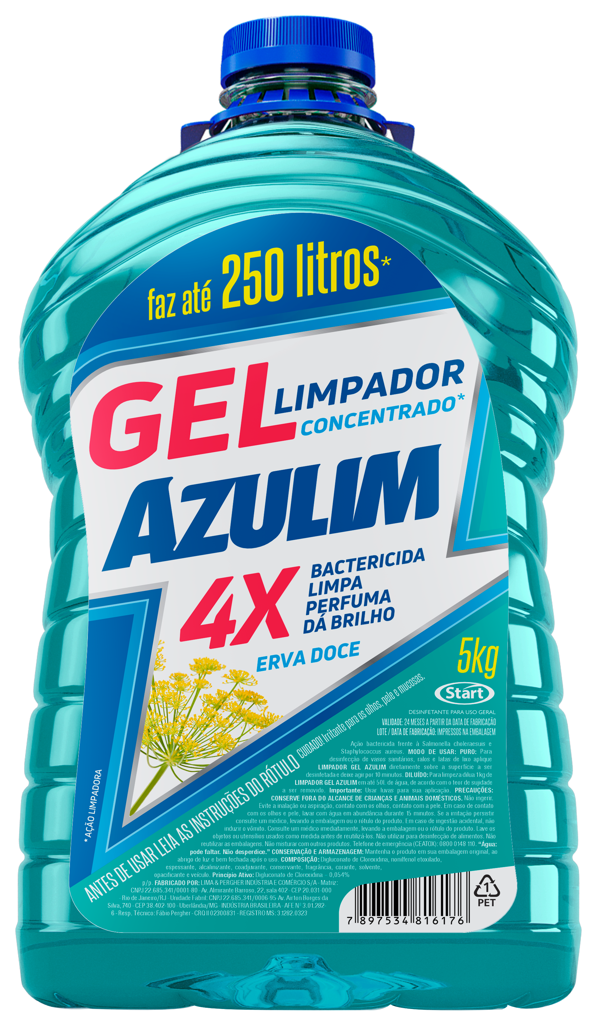 AZULIM GEL CLEANER 4X5KG FENNEL
