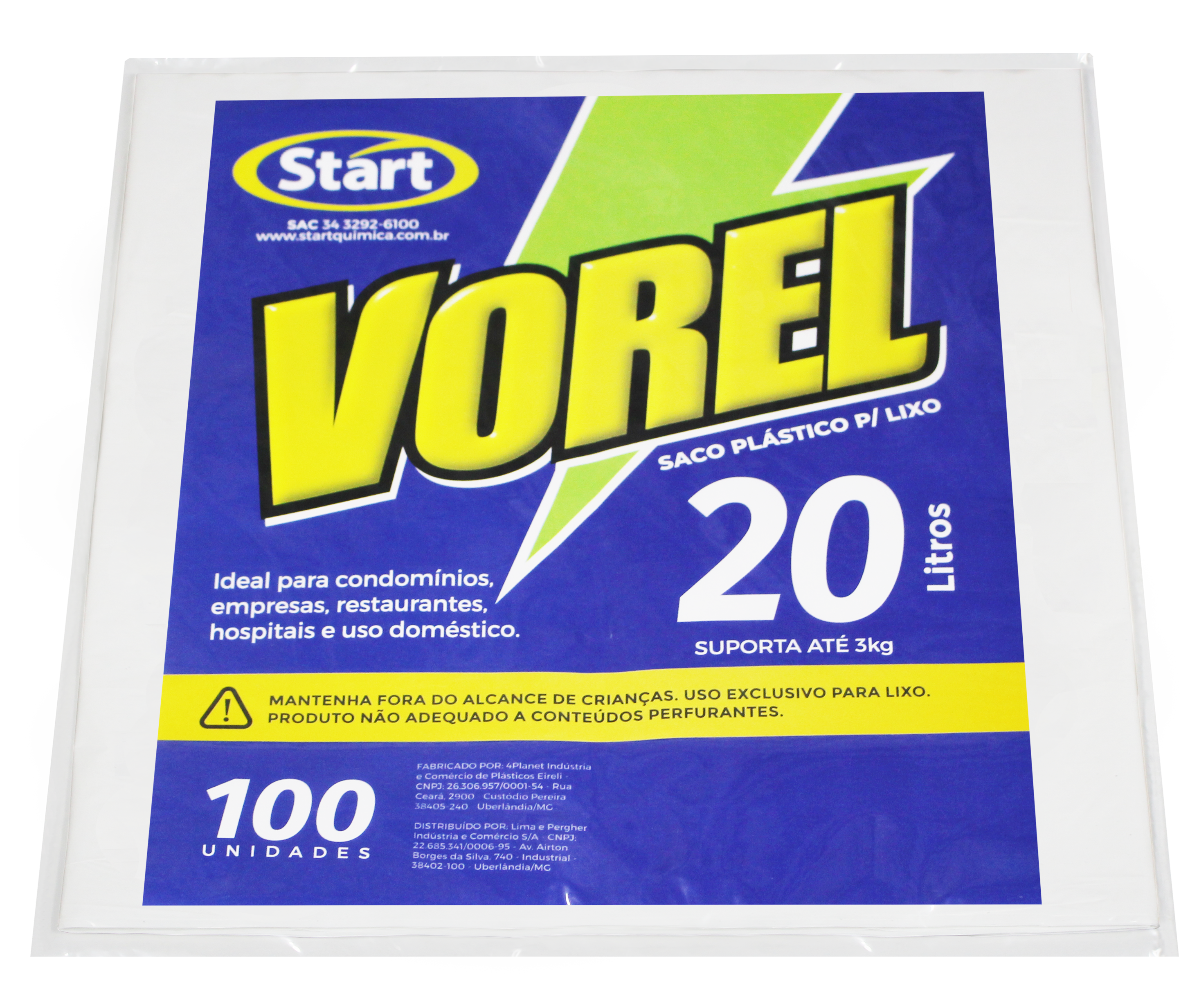 SACO DE BASURA LECHOSO 20L 40X50X0,05 100X1 VOREL