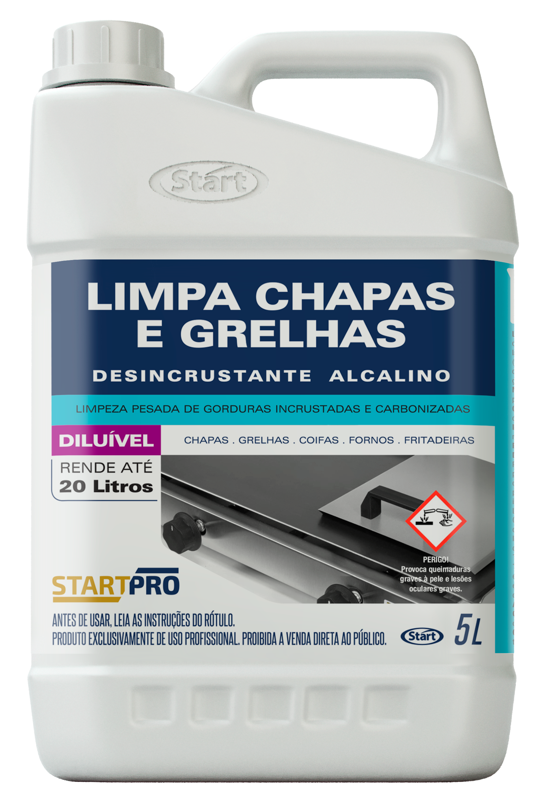 LIMPIA PLANCHAS Y PARRILLAS STARTPRO 4X5L