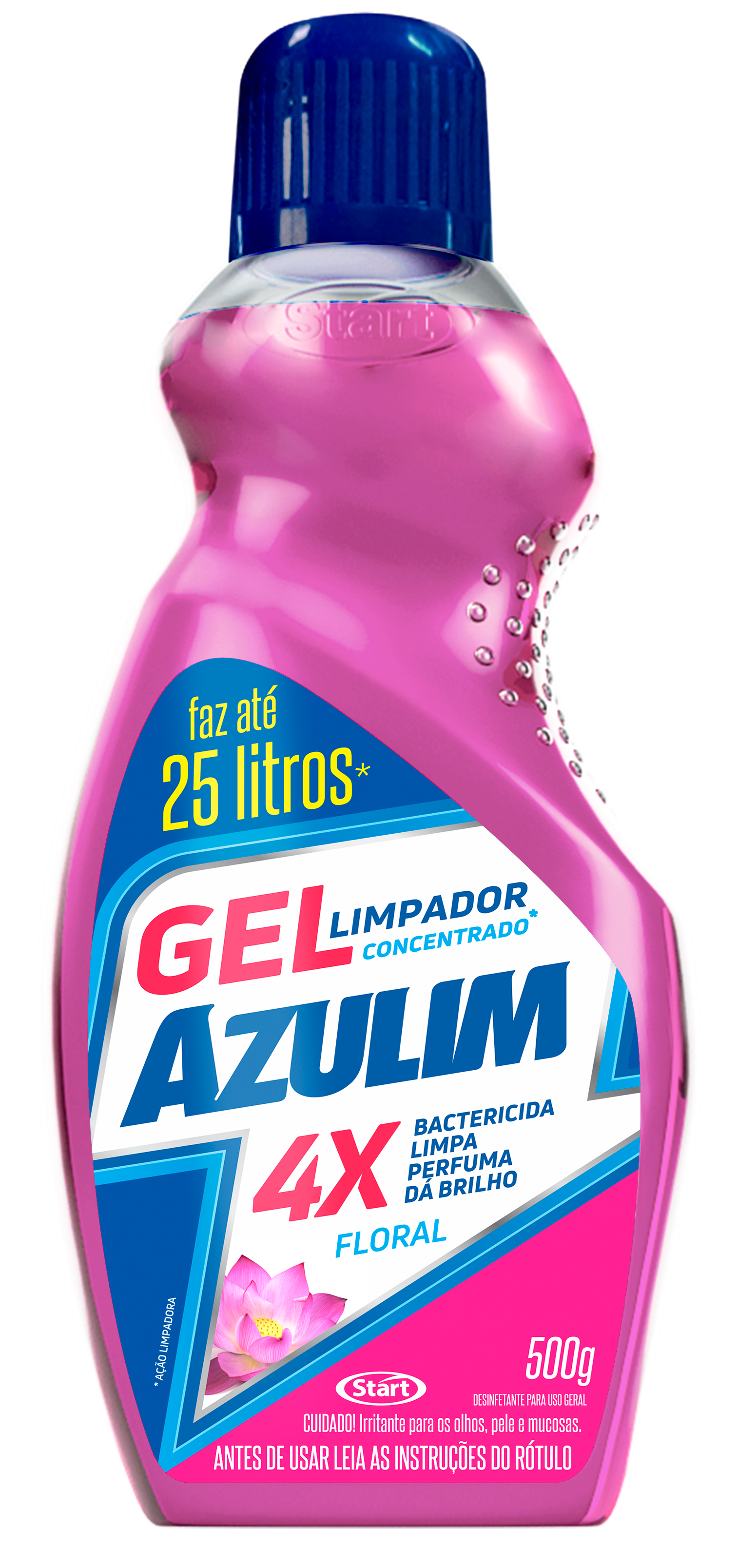 LIMPADOR GEL AZULIM 12X500G FLORAL